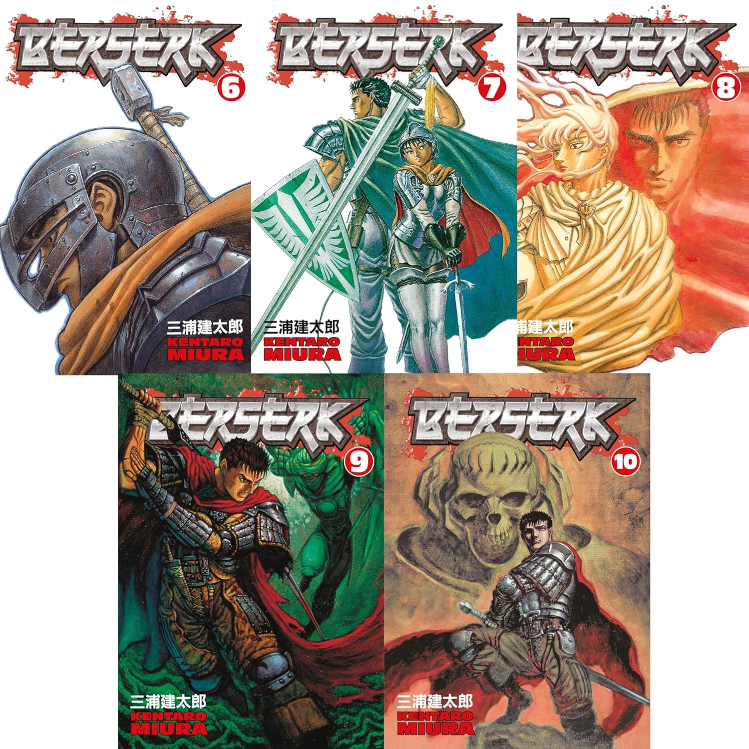 Berserk Volume 6-10 Collection 5 Books Set (Series 2) by Kentaro Miura