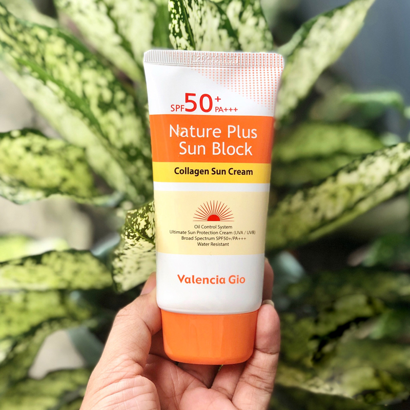 Valencia Gio Nature Plus Sun Block Collagen Sun Cream SPF 50+, 70 ml