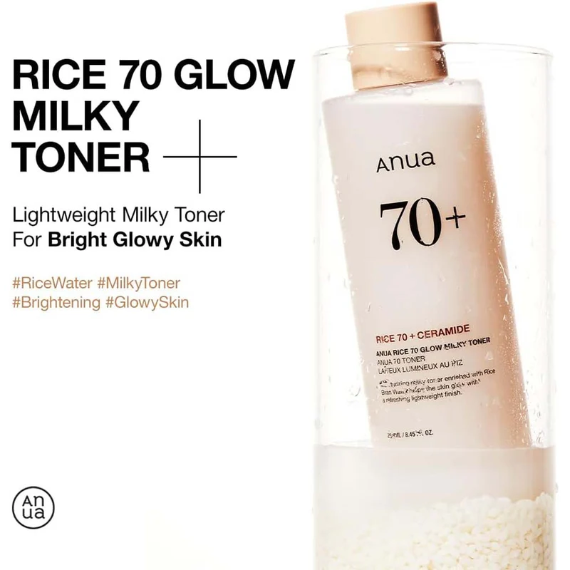 Anua Rice 70+ Glow Milky Toner, 40 ml