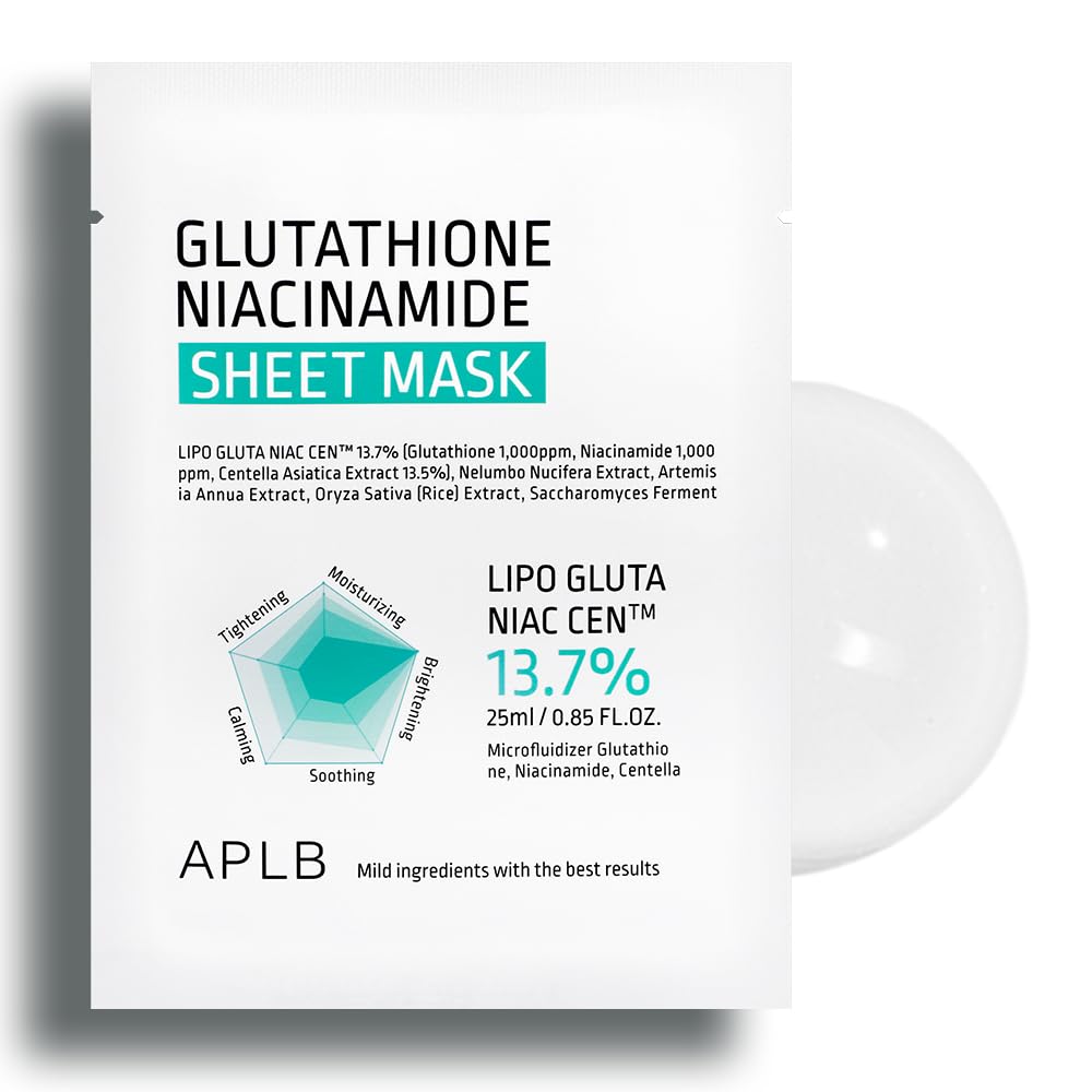 APLB Glutathione Niacinamide Sheet Mask, 25 ml