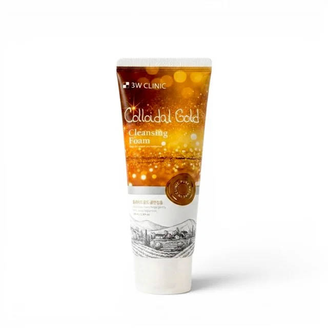 3W CLINIC Colloidal Gold Cleansing Foam, 100 ml